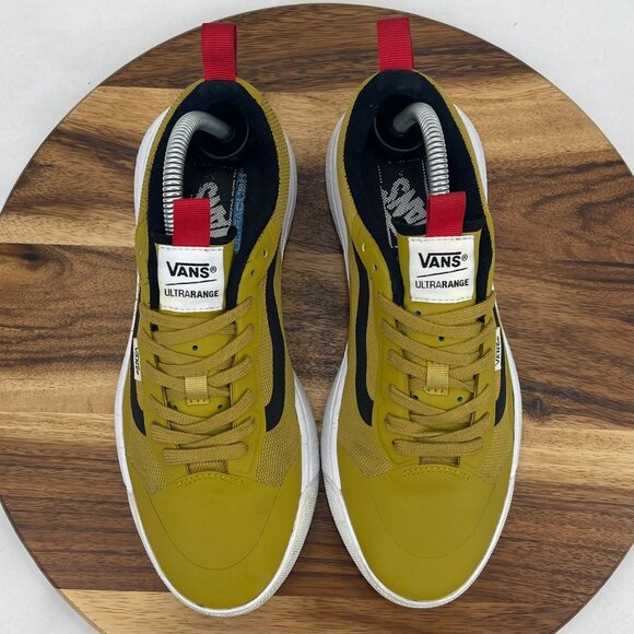 Vans Ultrarange Exo Mens 7.5 Yellow Mustard Black Skate Shoes 721356 - Picture 12 of 15
